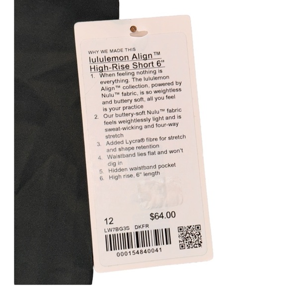 Lululemon Align High-Rise Short 6", Dark Forest, Size 12 - Picture 10 of 12